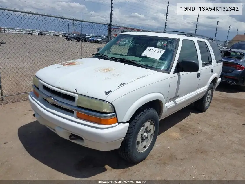 2004 Chevrolet Blazer Ls VIN: 1GNDT13X54K132342 Lot: 42591055