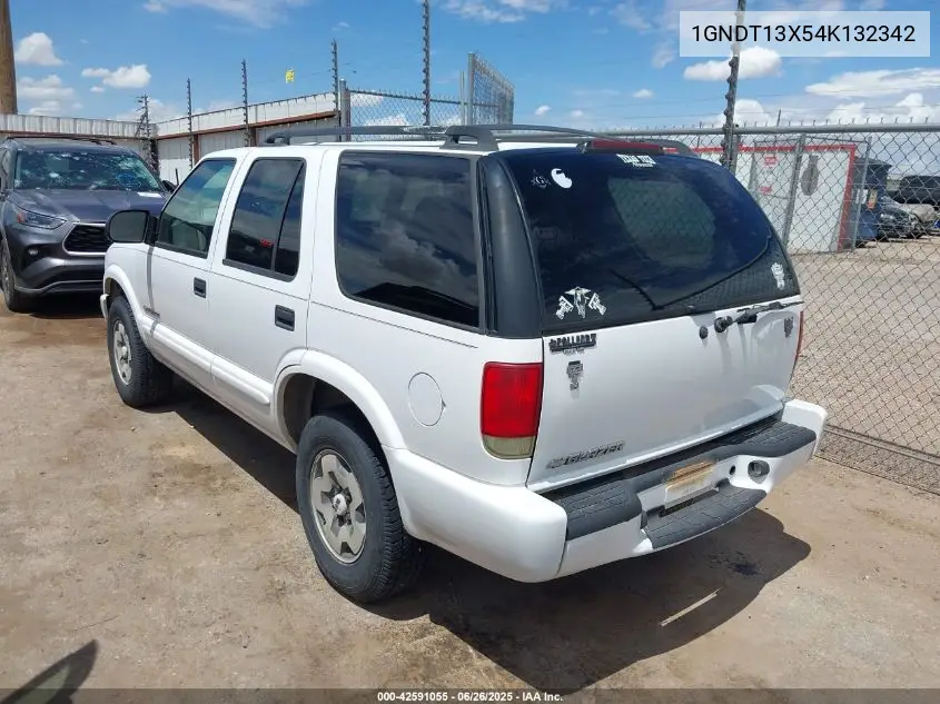 2004 Chevrolet Blazer Ls VIN: 1GNDT13X54K132342 Lot: 42591055