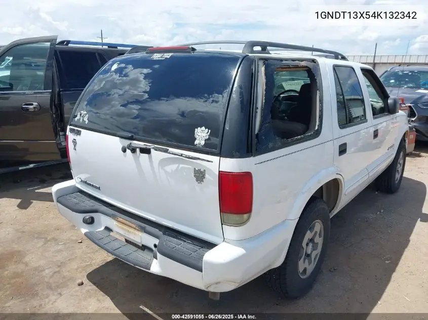 2004 Chevrolet Blazer Ls VIN: 1GNDT13X54K132342 Lot: 42591055