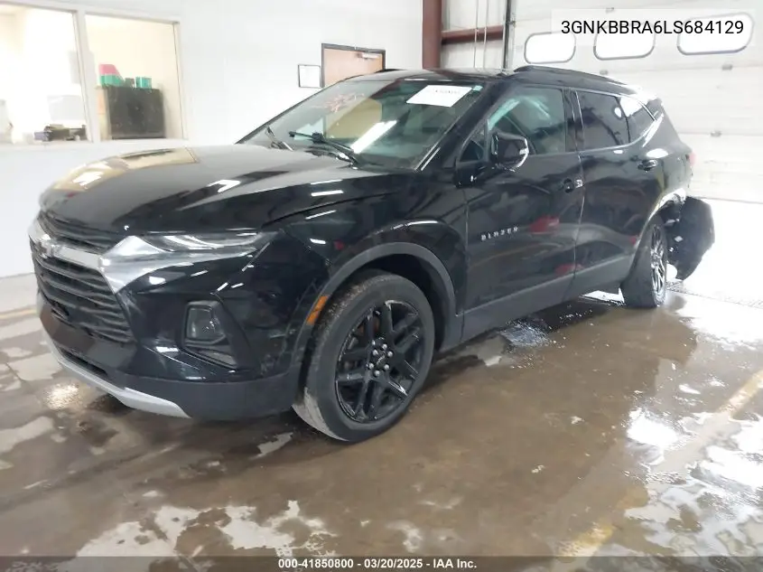 2020 Chevrolet Blazer Fwd 1Lt VIN: 3GNKBBRA6LS684129 Lot: 41850800