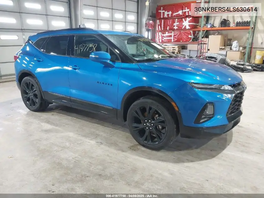 2020 Chevrolet Blazer Fwd Rs VIN: 3GNKBERS4LS630614 Lot: 41977758