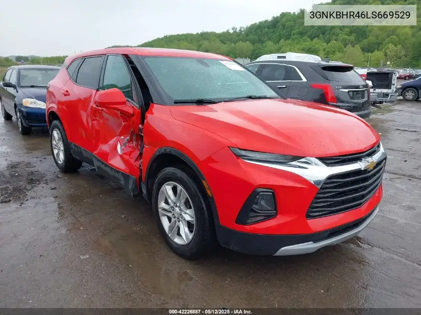 2020 Chevrolet Blazer Awd 2Lt VIN: 3GNKBHR46LS669529 Lot: 42226887