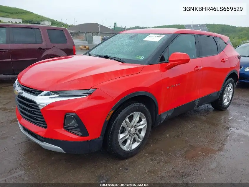 2020 Chevrolet Blazer Awd 2Lt VIN: 3GNKBHR46LS669529 Lot: 42226887