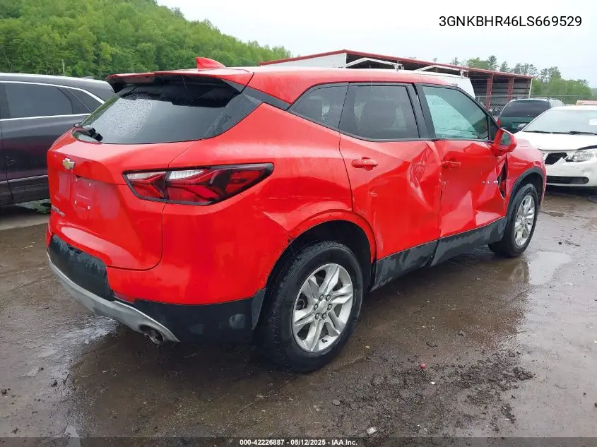 2020 Chevrolet Blazer Awd 2Lt VIN: 3GNKBHR46LS669529 Lot: 42226887