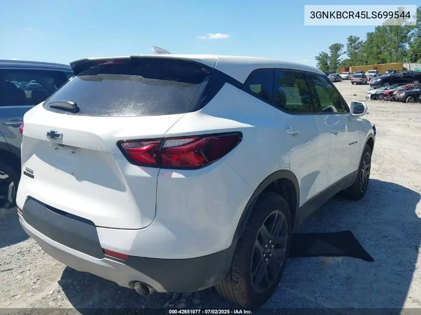 2020 Chevrolet Blazer Fwd 2Lt VIN: 3GNKBCR45LS699544 Lot: 42651077