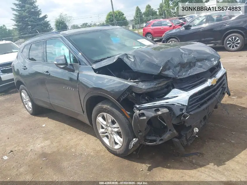2020 Chevrolet Blazer Fwd 1Lt VIN: 3GNKBBRA1LS674883 Lot: 42653926