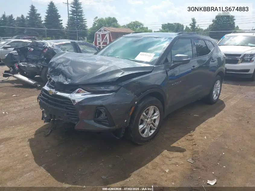 2020 Chevrolet Blazer Fwd 1Lt VIN: 3GNKBBRA1LS674883 Lot: 42653926