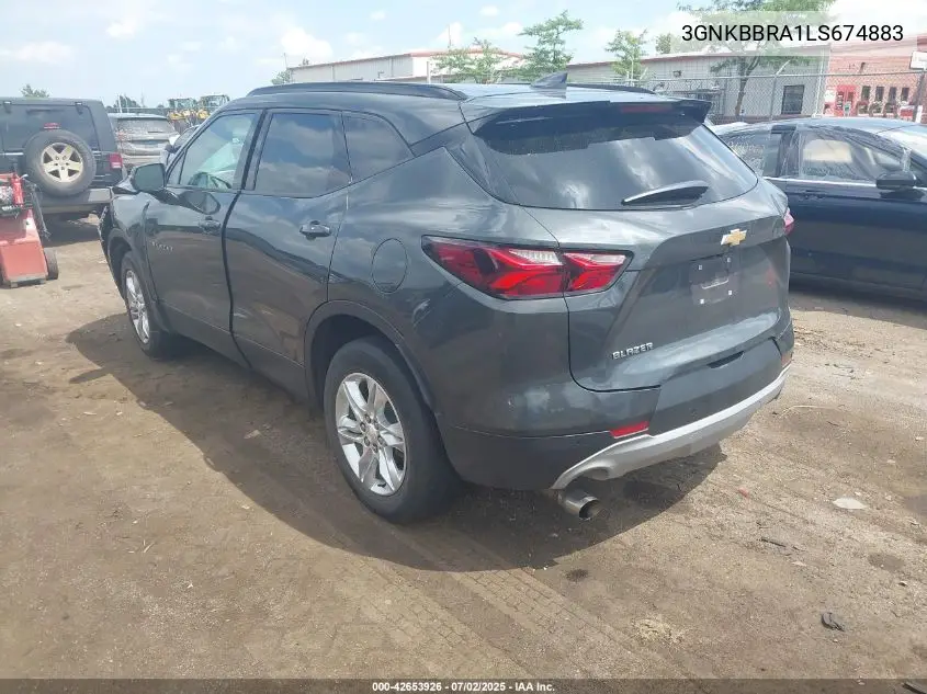 2020 Chevrolet Blazer Fwd 1Lt VIN: 3GNKBBRA1LS674883 Lot: 42653926