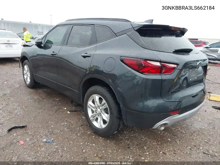 2020 Chevrolet Blazer Fwd 1Lt VIN: 3GNKBBRA3LS662184 Lot: 42663090