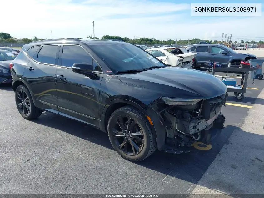 2020 Chevrolet Blazer Fwd Rs VIN: 3GNKBERS6LS608971 Lot: 42800218