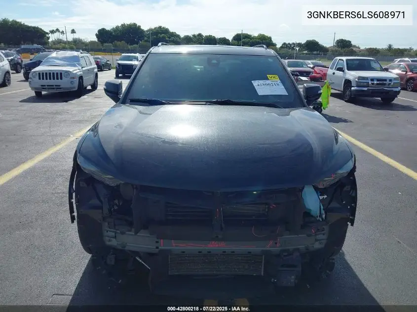 2020 Chevrolet Blazer Fwd Rs VIN: 3GNKBERS6LS608971 Lot: 42800218