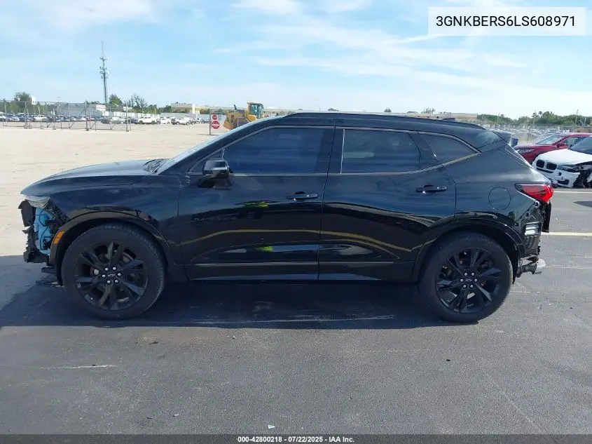 2020 Chevrolet Blazer Fwd Rs VIN: 3GNKBERS6LS608971 Lot: 42800218