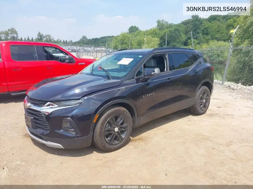 2020 Chevrolet Blazer Awd 3Lt VIN: 3GNKBJRS2LS546994 Lot: 42808150