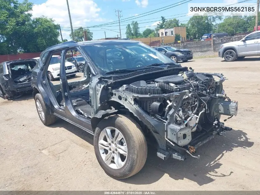 2021 Chevrolet Blazer Fwd 2Lt VIN: 3GNKBCRS9MS562185 Lot: 42644975