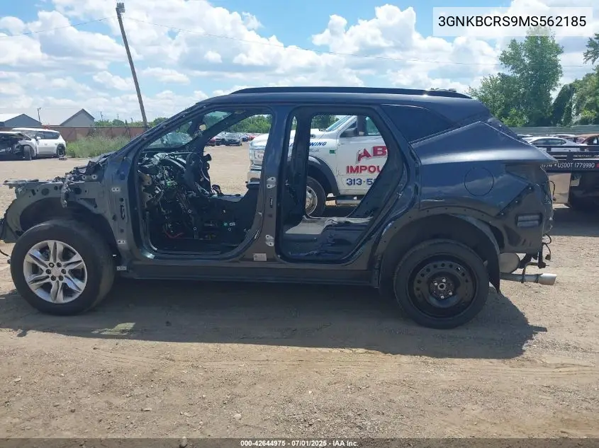 2021 Chevrolet Blazer Fwd 2Lt VIN: 3GNKBCRS9MS562185 Lot: 42644975