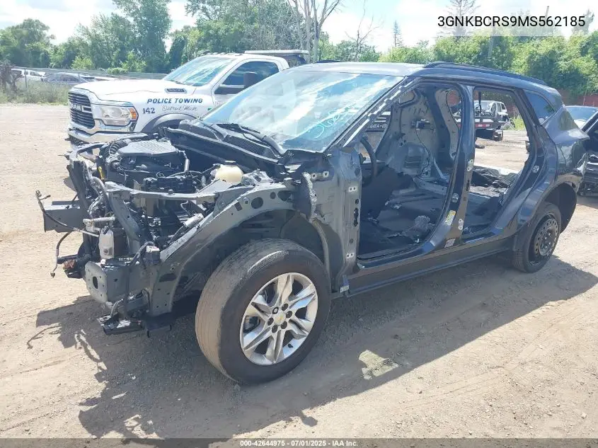 2021 Chevrolet Blazer Fwd 2Lt VIN: 3GNKBCRS9MS562185 Lot: 42644975