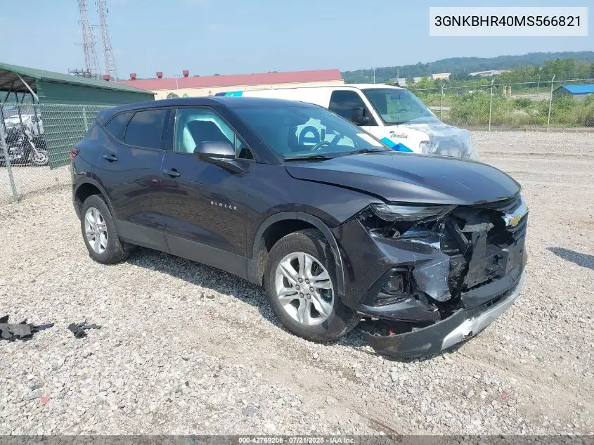3gnkbhr40ms566821 3GNKBHR40MS566821 2021 Chevrolet Blazer Awd 2Lt