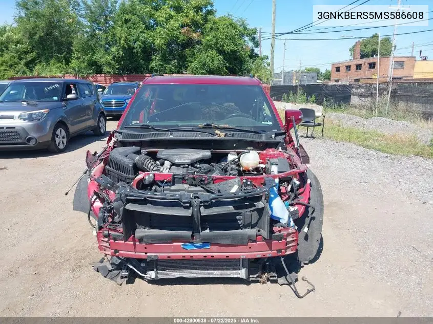 2021 Chevrolet Blazer Rs VIN: 3GNKBERS5MS586608 Lot: 42800538