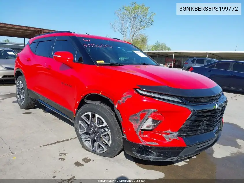 2023 Chevrolet Blazer Fwd Rs VIN: 3GNKBERS5PS199772 Lot: 41956515