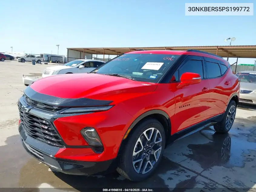 2023 Chevrolet Blazer Fwd Rs VIN: 3GNKBERS5PS199772 Lot: 41956515