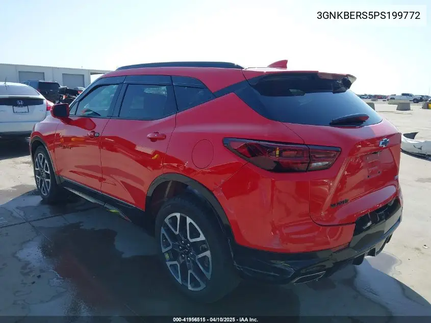 2023 Chevrolet Blazer Fwd Rs VIN: 3GNKBERS5PS199772 Lot: 41956515