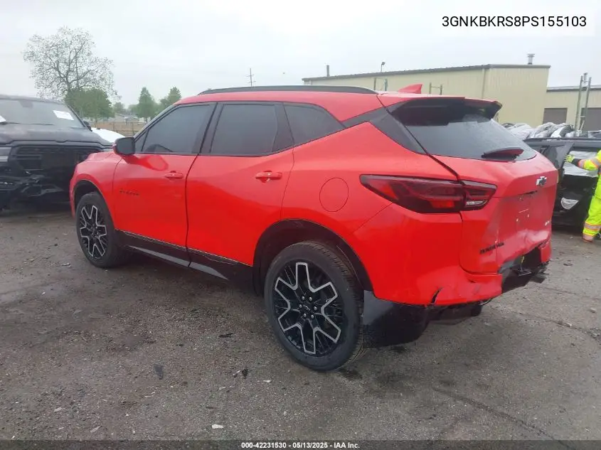 2023 Chevrolet Blazer Awd Rs VIN: 3GNKBKRS8PS155103 Lot: 42231530
