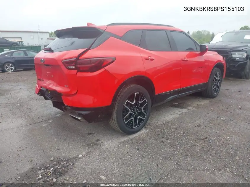 2023 Chevrolet Blazer Awd Rs VIN: 3GNKBKRS8PS155103 Lot: 42231530