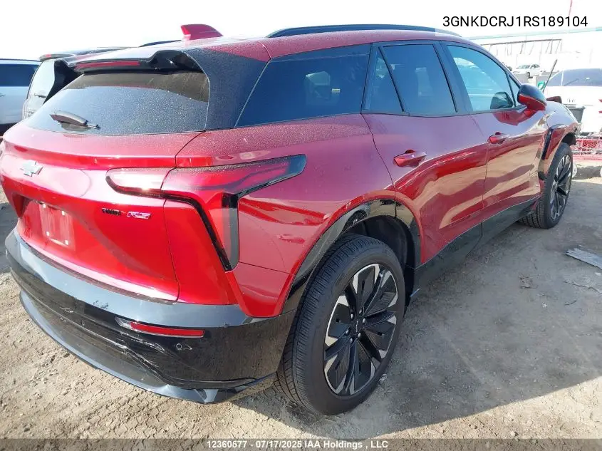 2024 Chevrolet Blazer Rs VIN: 3GNKDCRJ1RS189104 Lot: 12360577