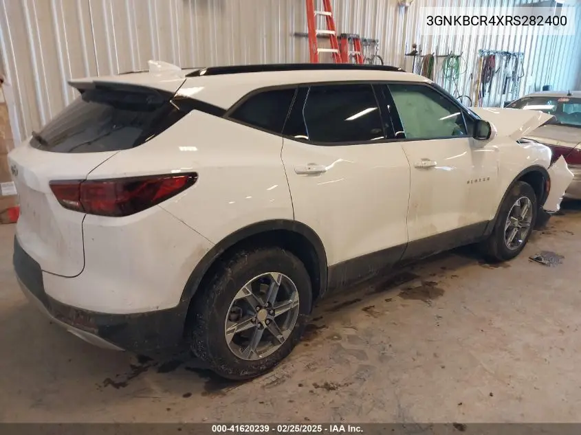 2024 Chevrolet Blazer Fwd 2Lt VIN: 3GNKBCR4XRS282400 Lot: 41620239