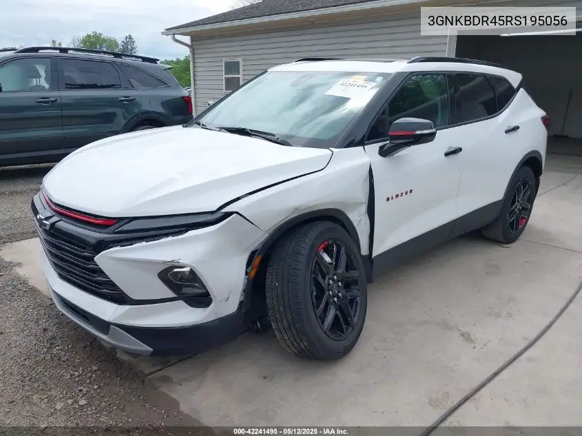 2024 Chevrolet Blazer Fwd 3Lt VIN: 3GNKBDR45RS195056 Lot: 42241495