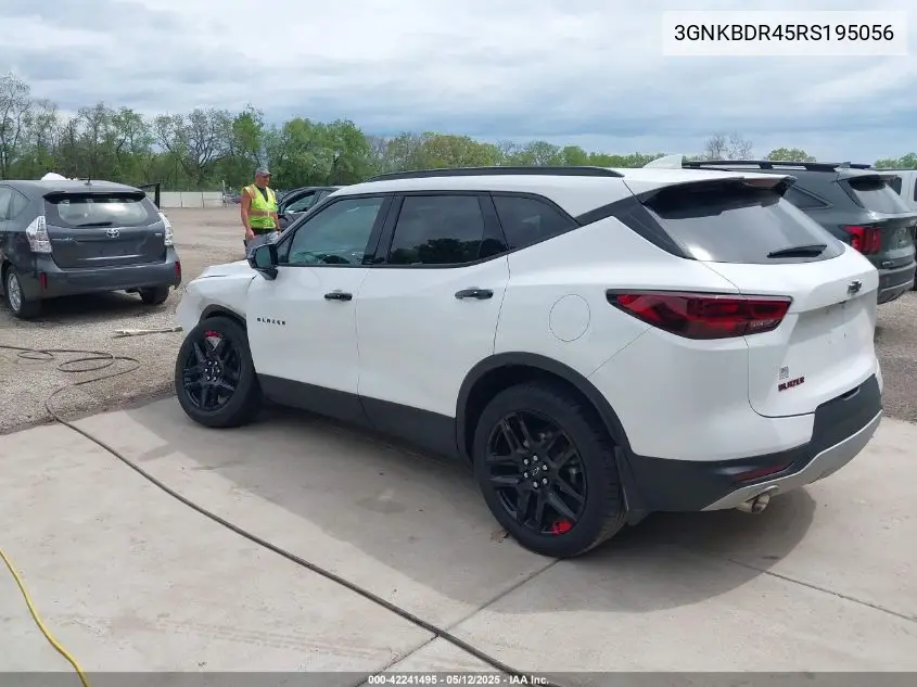 2024 Chevrolet Blazer Fwd 3Lt VIN: 3GNKBDR45RS195056 Lot: 42241495