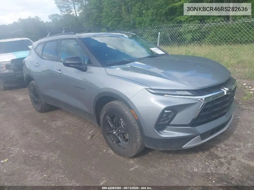 2024 Chevrolet Blazer Fwd 2Lt VIN: 3GNKBCR46RS282636 Lot: 42263380