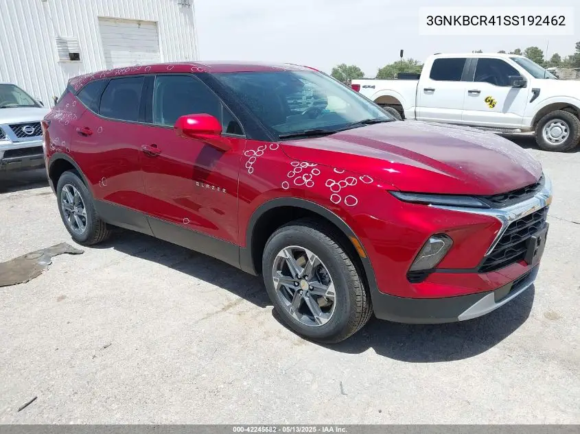 2025 Chevrolet Blazer Fwd 2Lt VIN: 3GNKBCR41SS192462 Lot: 42245582