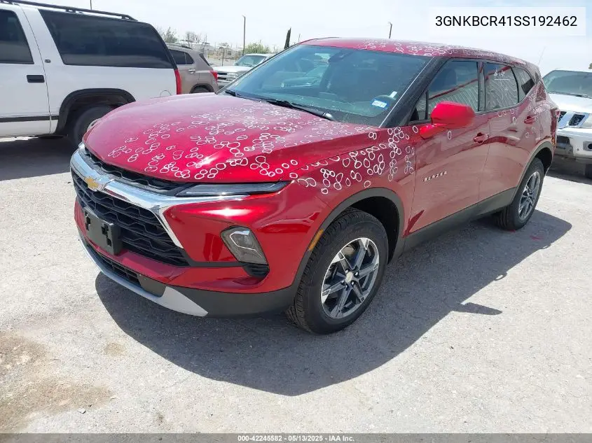 2025 Chevrolet Blazer Fwd 2Lt VIN: 3GNKBCR41SS192462 Lot: 42245582