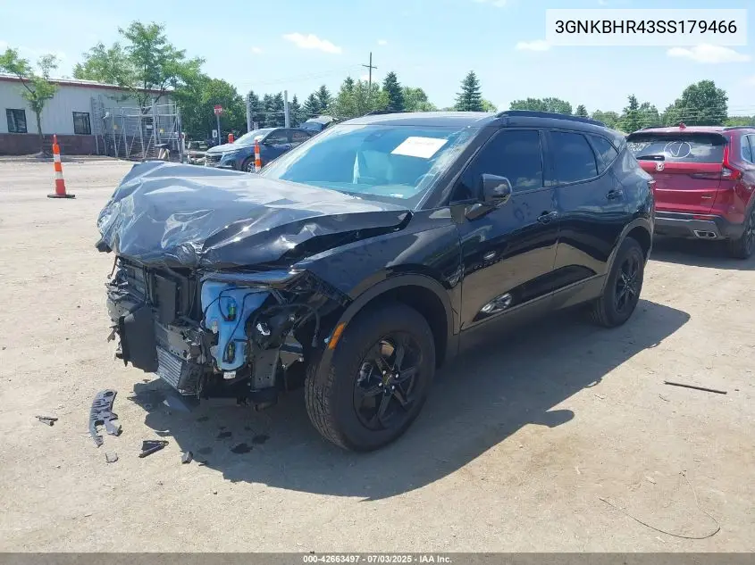 2025 Chevrolet Blazer Awd 2Lt VIN: 3GNKBHR43SS179466 Lot: 42663497