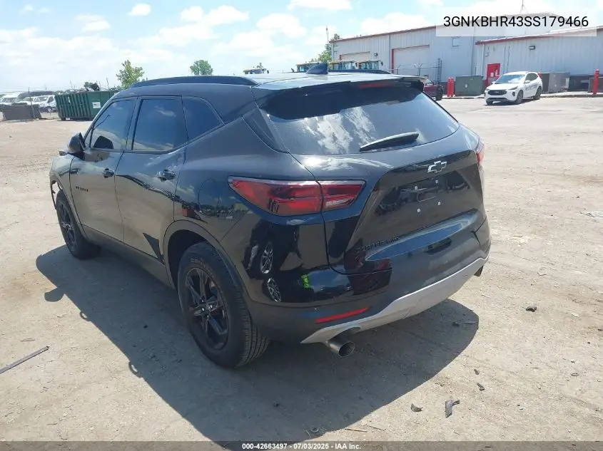 2025 Chevrolet Blazer Awd 2Lt VIN: 3GNKBHR43SS179466 Lot: 42663497