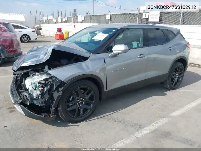2025 Chevrolet Blazer Fwd 2Lt VIN: 3GNKBCR47SS102912 Lot: 42793367