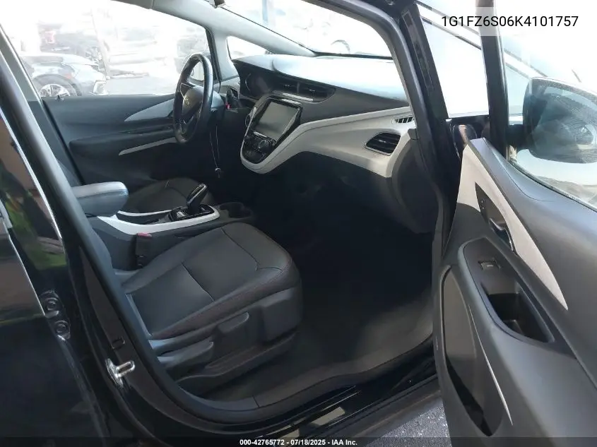 2019 Chevrolet Bolt Ev Premier VIN: 1G1FZ6S06K4101757 Lot: 42765772