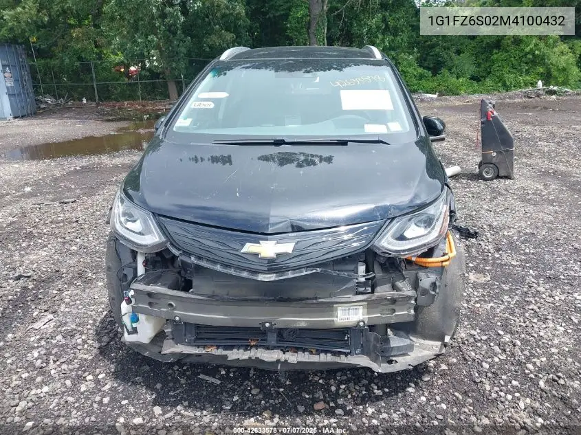 2021 Chevrolet Bolt Ev Fwd Premier VIN: 1G1FZ6S02M4100432 Lot: 42633578