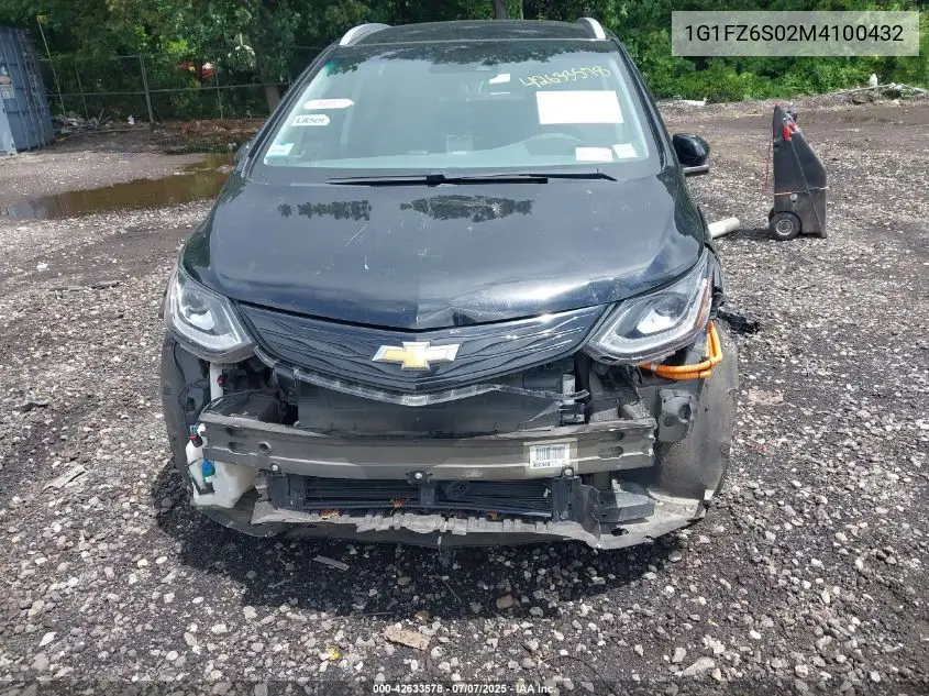 2021 Chevrolet Bolt Ev Fwd Premier VIN: 1G1FZ6S02M4100432 Lot: 42633578