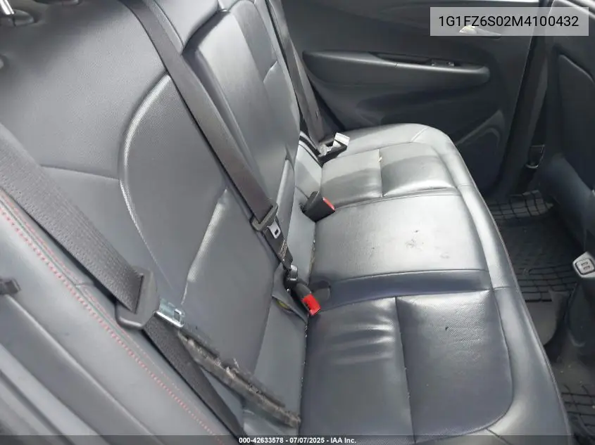 2021 Chevrolet Bolt Ev Fwd Premier VIN: 1G1FZ6S02M4100432 Lot: 42633578