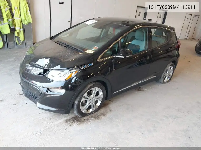 2021 Chevrolet Bolt Ev Fwd Lt VIN: 1G1FY6S09M4113911 Lot: 42765983