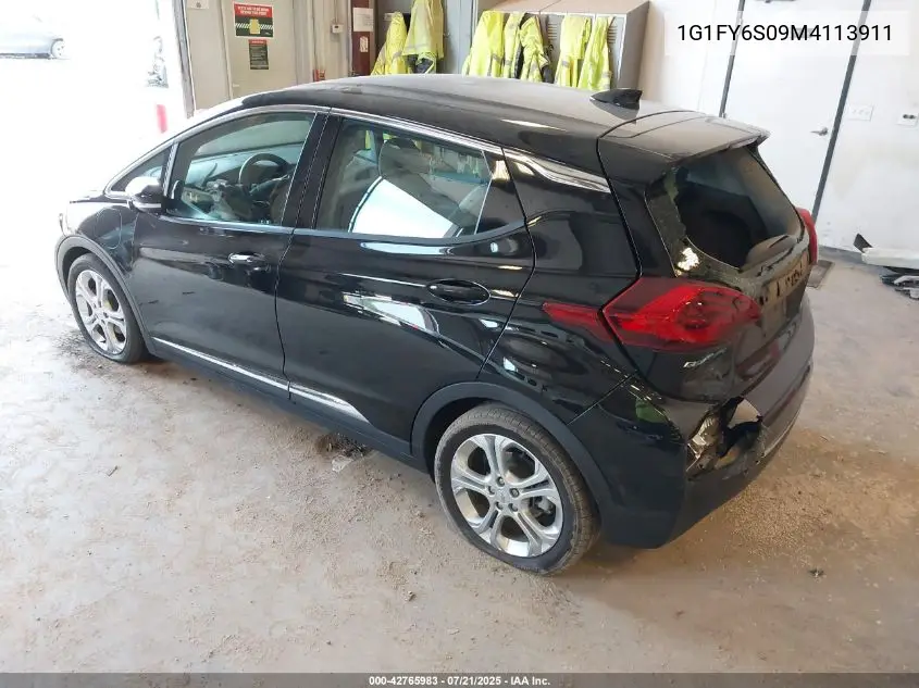 2021 Chevrolet Bolt Ev Fwd Lt VIN: 1G1FY6S09M4113911 Lot: 42765983