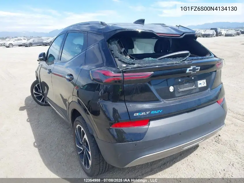 2022 Chevrolet Bolt Euv Premier VIN: 1G1FZ6S00N4134130 Lot: 12354988