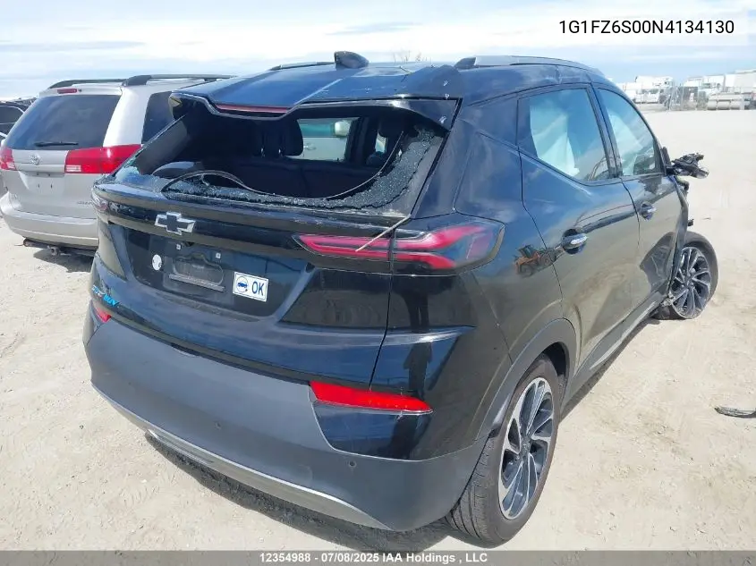 2022 Chevrolet Bolt Euv Premier VIN: 1G1FZ6S00N4134130 Lot: 12354988