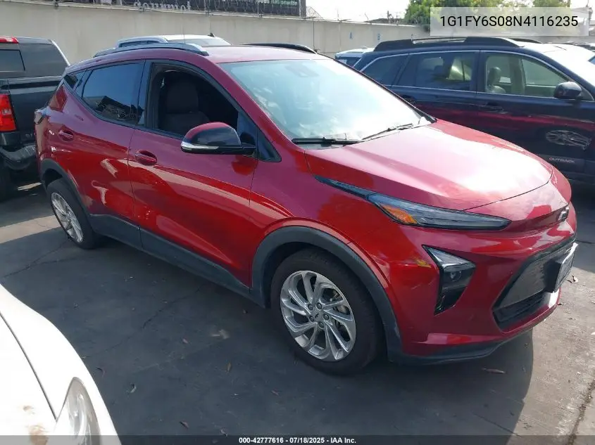 2022 Chevrolet Bolt Euv Fwd Lt VIN: 1G1FY6S08N4116235 Lot: 42777616