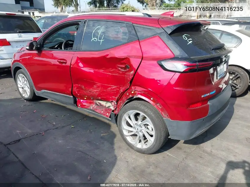 2022 Chevrolet Bolt Euv Fwd Lt VIN: 1G1FY6S08N4116235 Lot: 42777616
