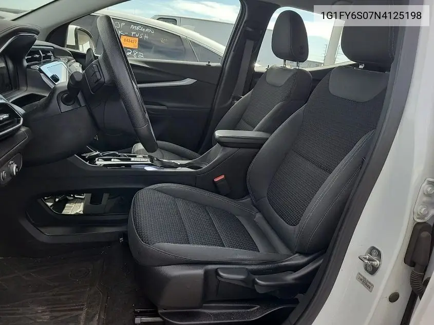 2022 Chevrolet Bolt Euv Lt VIN: 1G1FY6S07N4125198 Lot: 42792265