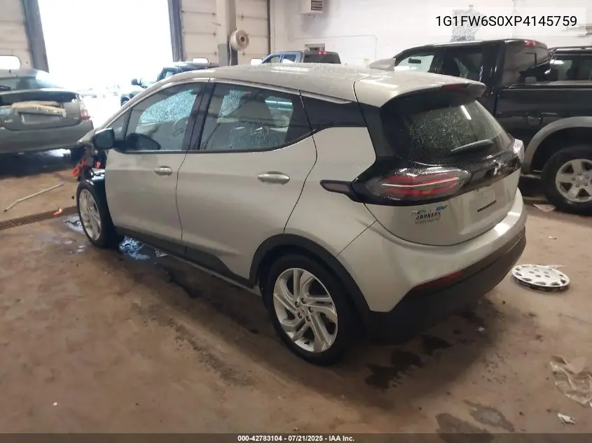 2023 Chevrolet Bolt Ev Fwd 1Lt VIN: 1G1FW6S0XP4145759 Lot: 42783104