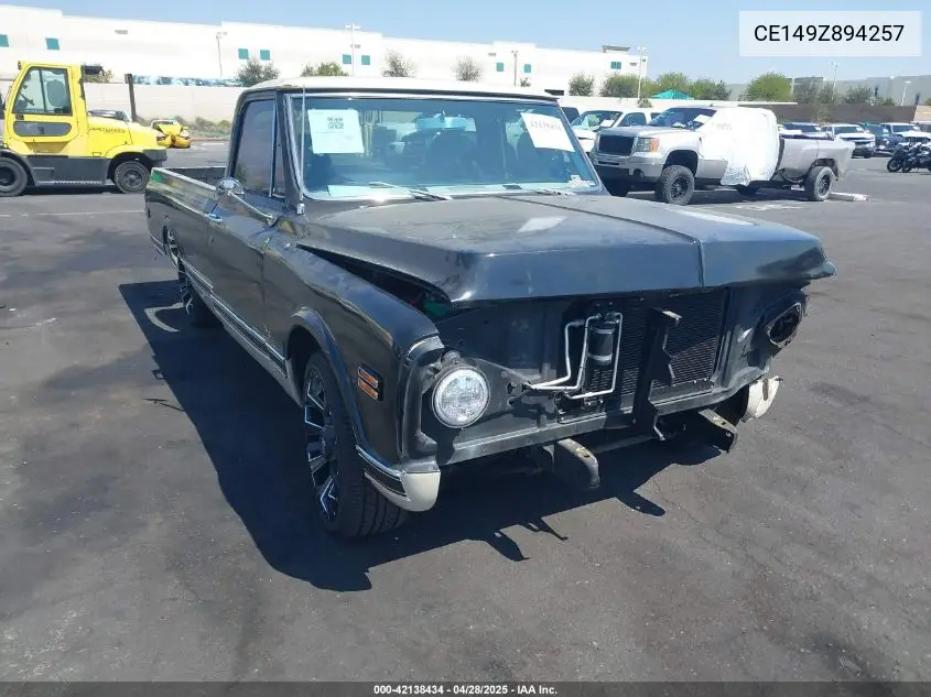 1969 Chevrolet C10 VIN: CE149Z894257 Lot: 42138434
